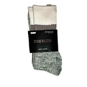 Steven by Steve Madden Slub Yarn Boot Socks Shoe Size 5-10 Women's